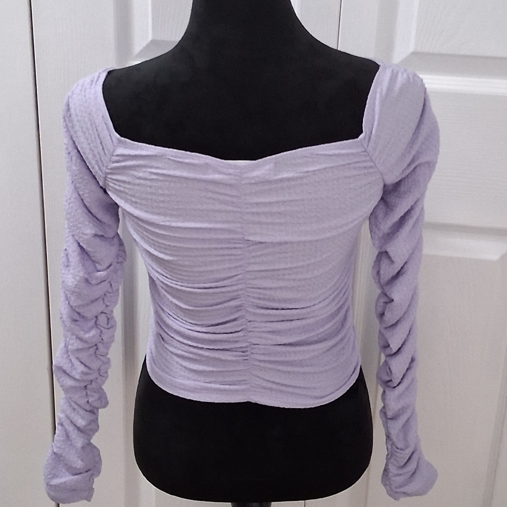 NWOT Elodie Nordstrom Brand Ruched & Cropped Top Size S